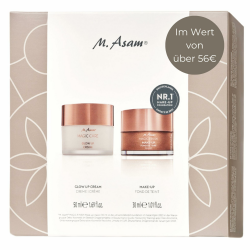 M. Asam Magic Finish Geschenkset mit Magic Care Glow Up Cream (50 ml) und Magic Finish Make up Mousse (30 ml) - Geschenkidee für Frauen, Vegan Angebot bei HelloDeals