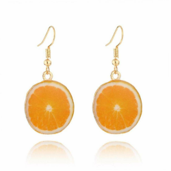 Culer Weibliche Früchte Ohrringe Frucht-Ohr-bolzen Lustige Nette Ohrringe Tropfen Baumeln (orange) Angebot bei HelloDeals