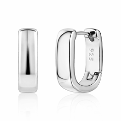 ALEXCRAFT Silber 925 Creolen Ohrringe Damen, Kleine Klobige Creolen Ohrringe Hypoallergen Sterling Silber Ohrringe Mini Dicke Creolen Ohrringe Kleine Huggie Ohrringe Kleine Breite Creolen Ohrringe 1.3-silber Angebot bei HelloDeals