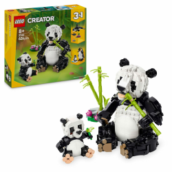 LEGO Creator 3in1 Wilde Tiere: Pandafamilie - Modell umbaubar in Spielzeug Schwertwal oder Pinguin Figur - Bauset für Kinder - Geschenkidee für Mädchen und Jungen ab 8 Jahren 31165 Angebot bei HelloDeals