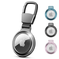 Empire 1x Apple Airtag Halterung aus Metall – Premium Aluminium Hülle, Schlüsselanhänger für Airtag–Verbesserter Schutz und Schlankes Design – Schützen Sie Ihre Mit Stil (Schwarz) Angebot bei HelloDeals
