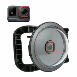 SHOOT Unterwasser Dome Port für Insta360 Ace Pro Kamera, Anti-Kratz-Acryl-Material, gut durchdachtes Verschluss-System, wasserdicht bis zu 30M/98.4FT Angebot bei HelloDeals