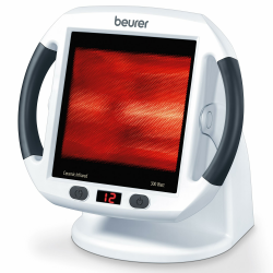 Beurer IL 50 Infrarot-Wärmestrahler, Medizinprodukt mit wohltuender Wärme zur Anwendung bei Erkältung und Muskelverspannung, Infrarotlampe mit 300 Watt und stufenlos verstellbarem Schirm, Weiß 1 Stück (1er Pack) Angebot bei HelloDeals