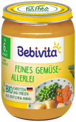 Bebivita Gemüse Feines Gemüse-Allerlei, 6er Pack (6 x 190 g) Angebot bei HelloDeals