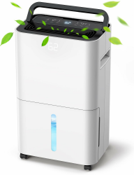 Luftentfeuchter Elektrisch 20L/24H aumgröße ca. 200m³, Raumentfeuchter, Entfeuchter Wohnung mit LED/Digitaler Display, Wäschetrocknung, Kontinuierliche Entwässerung, 24H Timer, Griff, Kindersicherung Angebot bei HelloDeals