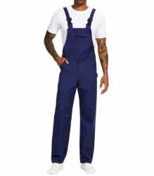 WORK IDEA Arbeits-Latzhose für Männer Multi Pocket Technology Herren Arbeitslatzhose L Marine Angebot bei HelloDeals