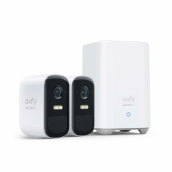 eufy Security eufyCam 2C Pro, Überwachungskamera außen Set 2+1, 2K Auflösung, 180 Tage Akku, Kompatibel mit Alexa und HomeKit, IP67, Gebührenfreie Nutzung Angebot bei HelloDeals