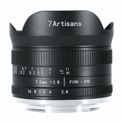 7artisans 7,5 mm f2.8 Mark II APS-C Fischaugen-Weitwinkel-Objektiv für spiegellose Canon R Mount Kameras R RP R5 R6 Angebot bei HelloDeals