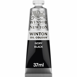 Winsor & Newton 1414331 Winton, feine hochwertige Ölfarbe - 37ml Tube mit gleichmäßiger Konsistenz, Lichtbeständig, hohe Deckkraft, Reich an Farbpigmenten - Elfenbeinschwarz Elfenbeinschwarz Winton Ölfarbe - 37ml Tube Angebot bei HelloDeals