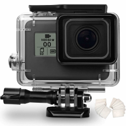 OKFUN wasserdichte Schutzhülle für Gopro Hero 7/Hero 6/Hero 5/2018 schwarz, 60M/196FT Unterwasser-Tauchschutzhülle für Go Pro Hero 7/6/5/2018 schwarz Angebot bei HelloDeals