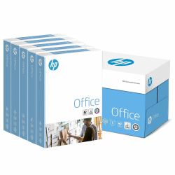 HP Kopierpapier Office CHP110: 80 g DIN-A4, 2500 Blatt (5x500) matt, weiß – Allround Kopierpapier für Büro Angebot bei HelloDeals