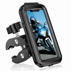 BTNEEU Handyhalterung Motorrad Wasserdicht Universal Fahrrad Handyhalterung Lenker 360° Drehbar Roller Smartphone Handyhalter Anti-Vibration Handy Halterung Moped für 5,5-7,0 Zoll Smartphone Angebot bei HelloDeals