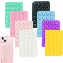 Alethron 8 Stück Handy Saugnapf, Silikon Saugnapf Handyhülle Handy Kleber Rückseite Saugnapf Handy Noppen Halter Rückseite Saugnapf für Mobile Stromversorgung Handys Selfies und Videos(8 Farben) Angebot bei HelloDeals