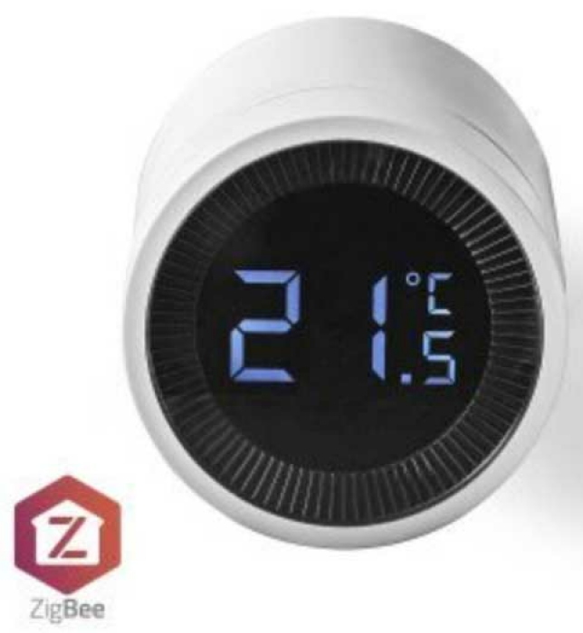 2x nedis Heizkörpersteuerung - Zigbee 3.0 | Batteriebetrieben | LCD-Anzeige | Android™ / IOS