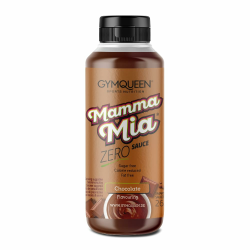 GymQueen Mamma Mia Zero Sauce, kalorienarm, ohne Fett & ohne Zucker, zum Verfeinern von Gerichten und Nachspeisen, vegetarisch und laktosefrei, Choco Schokolade 265 ml (1er Pack) Angebot bei HelloDeals