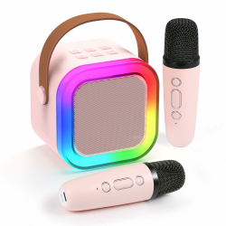 Fede Karaoke Maschine für Kinder Erwachsene, Mini Karaoke Maschine mit 2 Mikrofonen, Tragbarer Bluetooth-Lautsprecher mit Stimmeffekten & LED-Lichtern, Geschenke Spielzeug für Mädchen und Jungen Angebot bei HelloDeals