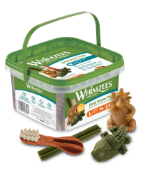 WHIMZEES By Wellness Gemischte Vielfaltsbox, Kaustangen für große Hunde zur Zahnpflege, Größe L, 14 Stück, ohne Zuckerzusatz, getreidefrei, natürlich, fettarm Angebot bei HelloDeals