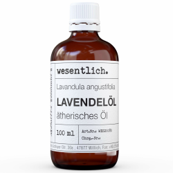 Lavendelöl - reines ätherisches Öl von wesentlich. - 100% naturrein aus der Glasflasche (100ml) Lavendel 100 ml (1er Pack) Angebot bei HelloDeals