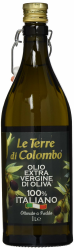 Le Terre di Colombo – 100 % Italienisches Natives Olivenöl Extra, Gerippte Flasche mit Mechanischem Verschluss, 1 l Angebot bei HelloDeals
