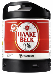Haake Beck Pils, Perfect Draft (1 x 6l) MEHRWEG Fassbier Angebot bei HelloDeals