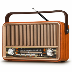 PRUNUS J-120 AM/FM/SW Retro Radio Klein, Kofferradio mit 1800mAh Akku, oder AC-Strom, Küchenradio Nostalgie Radio mit Bluetooth, Unterstützt USB/TF/AUX Funktion, Einfaches Radio für Senioren. Angebot bei HelloDeals