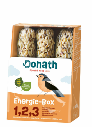 Donath Energie-Box 1,2,3-3 Nusstangen (3 x 120g) - traditionell in feinstes Rinderfett getaucht - Ganzjahres Wildvogelfutter mit kraftspendendem Fett - aus unserer Manufaktur in Süddeutschland Angebot bei HelloDeals