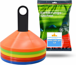 TK Gruppe Timo Klingler Sportyfits® Markierungshütchen Hütchen Kegel für Slalom Trainingszubehör & Fußballzubehör für Fußball, Leichtathletik UVM. (Mengenauswahl) Angebot bei HelloDeals