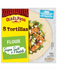 Old El Paso Weizen Tortillas – Mexikanische Wraps aus Weizen – 1 x 326 g Angebot bei HelloDeals