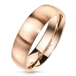 Bungsa Ringe für Damen & Herren - Silber, Rosegold, Gold, Blau, Schwarz - Damenring aus Edelstahl Matt - Edle Verlobungsringe, Freundschaftsringe & Partnerringe Roségold 62 (19.7) Angebot bei HelloDeals