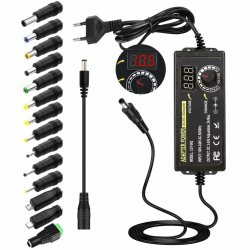 3A 72W Verstellbarer Netzadapter,Einstellbares Netzteil AC DC 3-24V Adapter Schaltnetzteil mit LED Spannungsanzeige und 5,5x2,5mm 14 Tipps, Universal Netzteil für Haushaltselektronik,DC Motor,3A Max Angebot bei HelloDeals