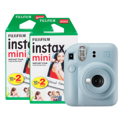 Fujifilm instax Mini 12 Sofortbildkamera mit 40 Aufnahmen, Pastellblau Angebot bei HelloDeals