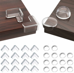 Fhlbestyu 30 Stücken Kantenschutz Baby, Eckenschutz Baby Weich Selbstklebend Kantenschutz Tischkantenschutz für Verschiedene Möbel, um das Baby vor Verletzungen zu Schützen Angebot bei HelloDeals