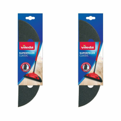 Vileda Superfeger Classic Besen Ersatzkehrteil, Mikroschaum für optimale Schmutzaufnahme, wirbelt keinen Staub auf, für Glatte Böden, 2er Pack Angebot bei HelloDeals