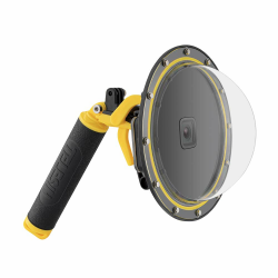 TELESIN 15,2 cm Dome Port Objektiv für GoPro Hero 13/12/11/10/9 Black, wasserdichtes Gehäuse, handschwimmender Griff, transparente Abdeckung, Unterwasser-Fotografie (für Hero 13/12/11/10/9) Angebot bei HelloDeals