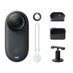 Insta360 GO 3S 64 GB - Tragbare 4K Mini-Kamera, Freihand-POVs, Überall anbringbar, Stabilisierung, 140 min Akku, 10 m wasserdicht, KI-Bearbeitung, Apple Find My, Schwarz, für Vlogs, Reisen, Outdoor Angebot bei HelloDeals