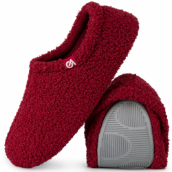 VeraCosy Damen Memory Foam Plüsch Hausschuhe Antirutsch Pantoffeln Mit Polarvlies-Futter 38/39 EU Rot Angebot bei HelloDeals