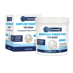 Canosept Ohrpflege Finger-Pads für Hunde 50 Stück – Ohrreiniger für Hunde - Pflege & Hygiene - Hunde Ohrenreinger - praktischer Ohrreiniger Hund - bei Ohrenentzündung Hund Angebot bei HelloDeals