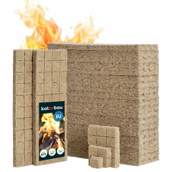 KOTARBAU® Kaminanzünder 1200 STK Würfel Grillanzünder Schnellanzünder Öko Ofenanzünder Kohlenanzünder Feueranzünder Holzofenanzünder Holzwolle Wachs Angebot bei HelloDeals
