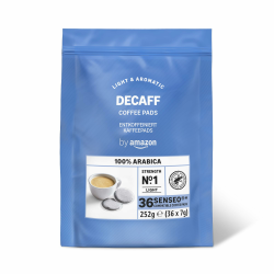 by Amazon Kaffeepads Decaf 100% Arabica, Geeignet für Senseo Maschinen, Mittlere Röstung, 36 Stück, 1er-Pack Angebot bei HelloDeals