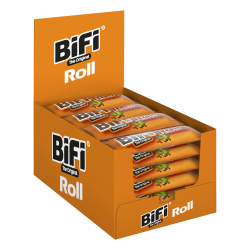 BiFi Roll – 30er Pack (10 x 3 x 45g) – Salami Snack in einem lockeren Teig – Original Wurstsnack To Go - für Unterwegs, im Büro oder beim Sport - mit Pfeffer, Koriander und Knoblauch Angebot bei HelloDeals