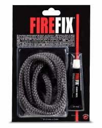 FIREFIX 2044 Keramikkordel ø 10mm, grau I 2m Ofendichtschnur für Kaminofen I Rundkordel I Ofendichtung mit bis zu 1100 °C hitzebeständigem Kleber 17ml Angebot bei HelloDeals