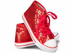 Think Jeck! Pailletten Schuhe Damen Glitzer Sneaker auch als Wendepailletten wählbar Halbhoch Damenschnürer Disco 40 EU Rot Angebot bei HelloDeals