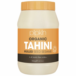 Pipkin 100% Bio-Tahinipaste 908g – Geröstete und gepresste äthiopische Sesamsamen – alles natürlich, koscher, vegan, nicht genmanipuliert Angebot bei HelloDeals
