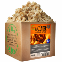 10KG Öko-Grillanzünder, in natürlichem Wachs getränkte Kaminanzünder - Grill Anzünder Holzwolle - Anzündwolle, Ofenanzünder, Feueranzünder, Grillanzünder Kamin, Anzündwürfel, Holzanzünder Angebot bei HelloDeals