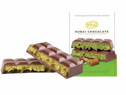 Dubai Schokolade - mit Pistazien und Kadayif Füllung Angebot bei HelloDeals