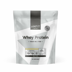 Amazon-Marke: Amfit Nutrition Molkeproteinpulver, Vanille, 33 Portionen (1er Pack) Angebot bei HelloDeals