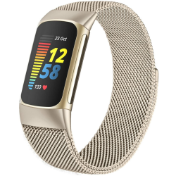 surundo Kompatibel mit Fitbit Charge 6/Fitbit Charge 5 Armband für Damen Herren, Magnetverschluss Maschen Schleife Verstellbares Metall Bänder für Fitbit Charge 6/Fitbit Charge 5 Angebot bei HelloDeals