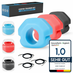 Jaw Trainer Set 2.0 | Jaw Training with Jawline Trainer & Jawline Toner; Double Chin Remover; Face Trainer; Jawliner; Anti-Wrinkle Angebot bei HelloDeals