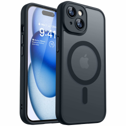 CANSHN 2024 Neu für iPhone 15 Hülle mit Kameraschutz für Magsafe (TOP Militärschutz & Magnetkraft) Extrem Haltbarkeit Hülle iPhone 15 Case Stoßfest, Schwarz Angebot bei HelloDeals