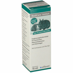 alfavet RodiCare Immun, Immunstärkung für Kaninchen, Meerschweinchen und Kleinnager, Ergänzungsfuttermittel, 15ml, Dosierspritze Angebot bei HelloDeals